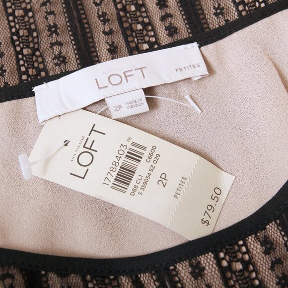 NWT Loft Lace Peplum Sleeveless Top - Picture 9 of 9